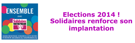 Lire la suite à propos de l’article Elections 2014 Solidaires renforce son implantation