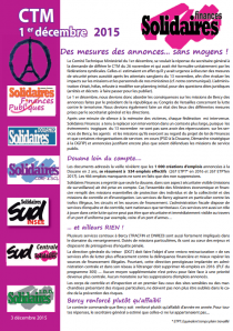 Lire la suite à propos de l’article CTM du 1er Décembre 2015