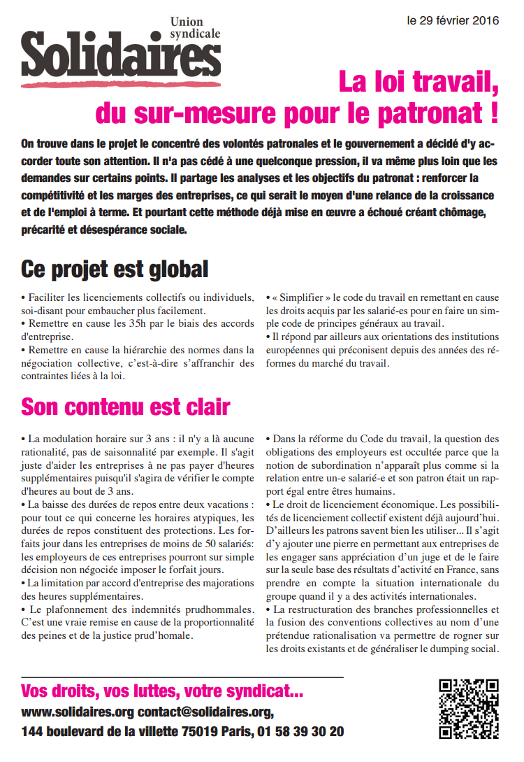 Lire la suite à propos de l’article Du sur-mesure pour le patronat !