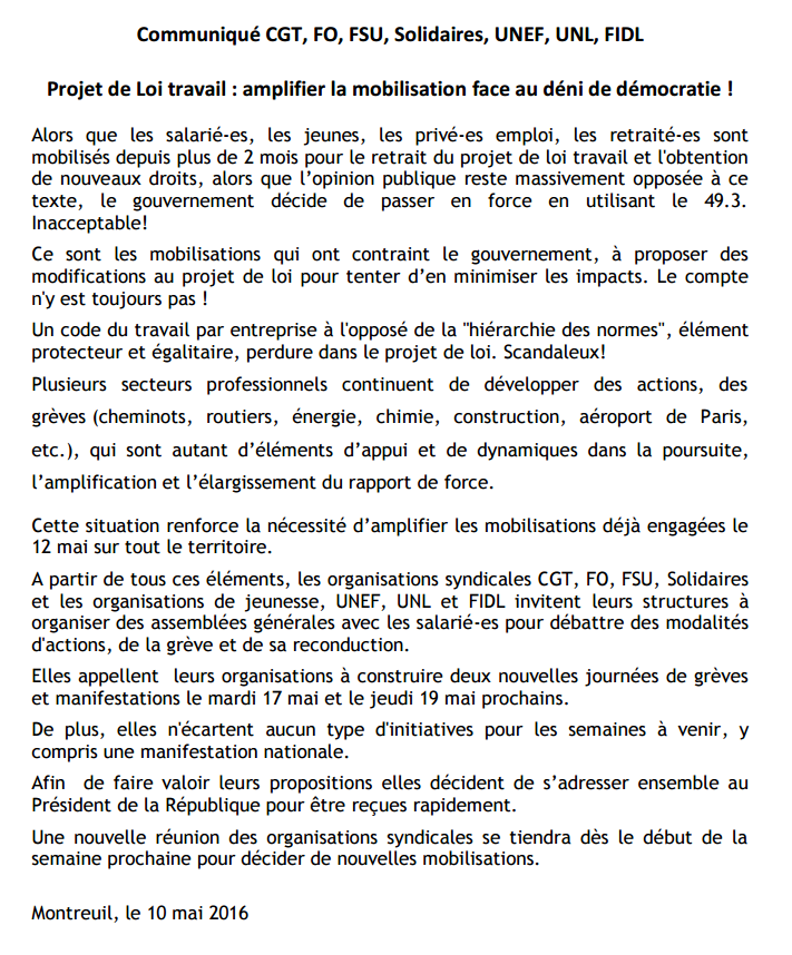 Lire la suite à propos de l’article Amplifier la mobilisation