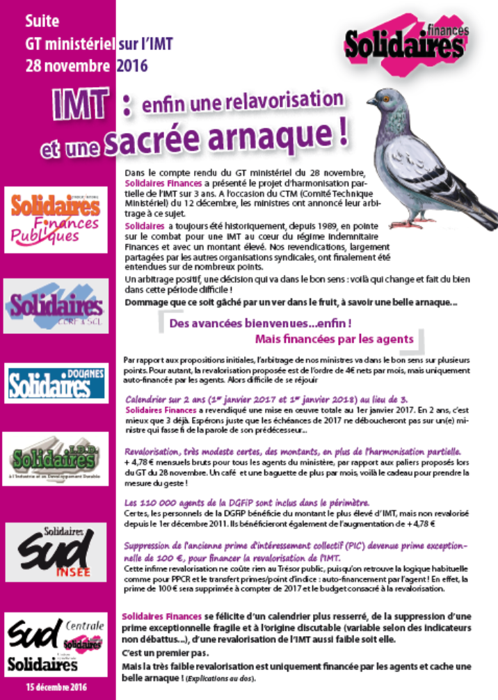 Lire la suite à propos de l’article IMT : Une revalorisation et…. une sacrée arnaque !