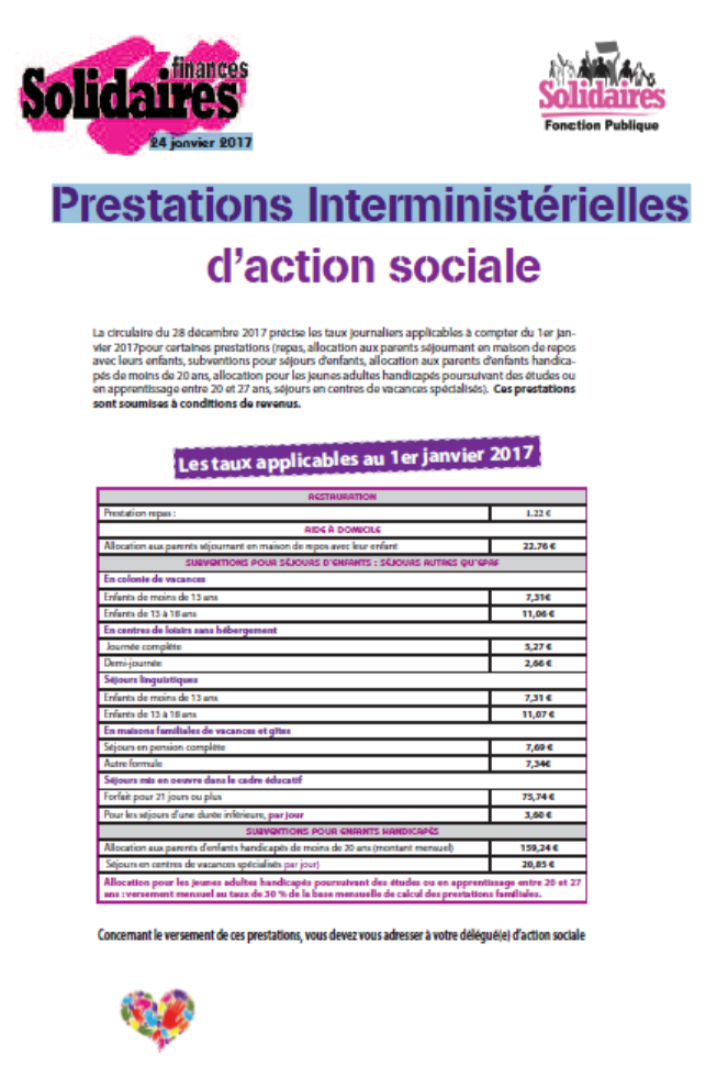 Lire la suite à propos de l’article Prestations Interministérielles 2017.