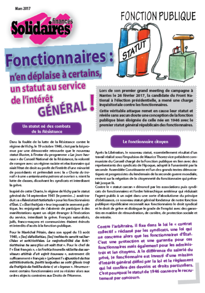 Lire la suite à propos de l’article Fonctionnaires: Un statut au service de l’intérêt général et de la collectivité !