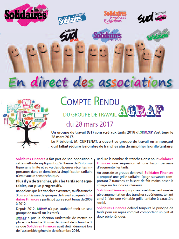 Lire la suite à propos de l’article AGRAF – COMPTE RENDU GT du 28 mars 2017