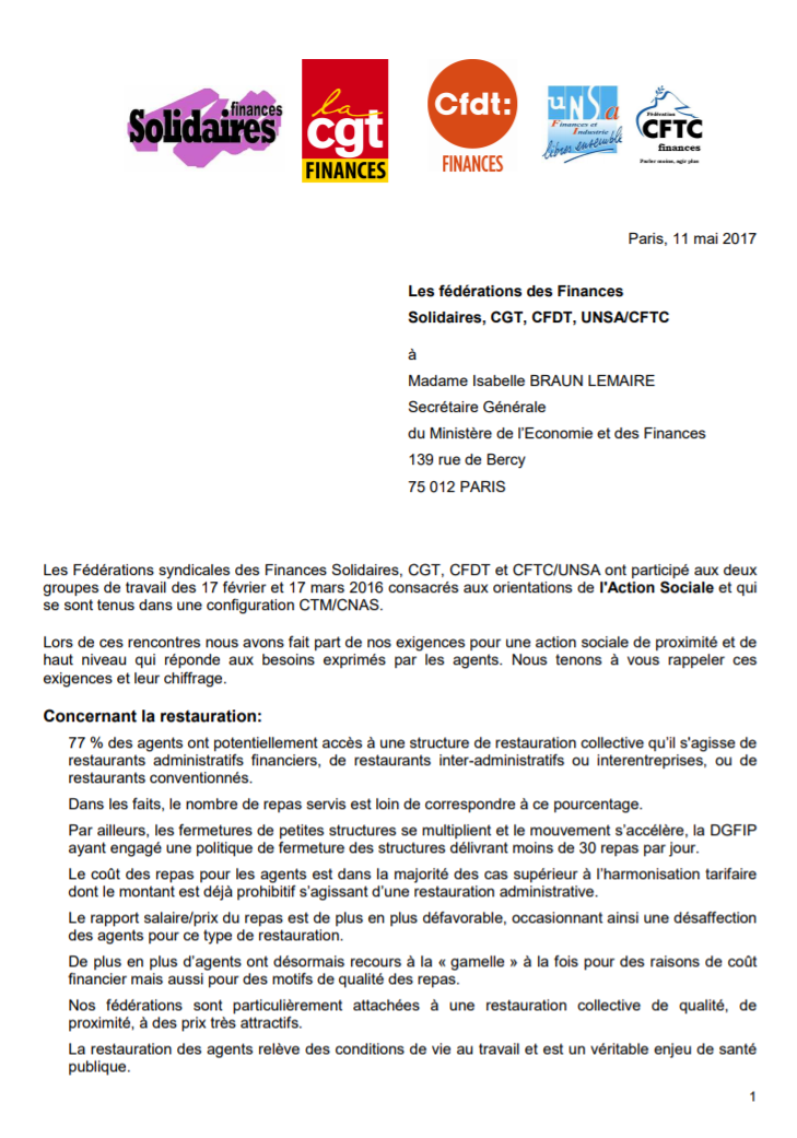 Lire la suite à propos de l’article Action sociale : des revendications partagées