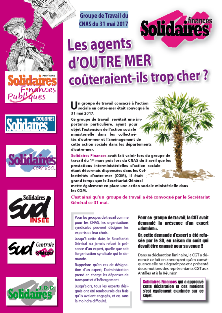 Lire la suite à propos de l’article Groupe de Travail du CNAS du 31 mai 2017