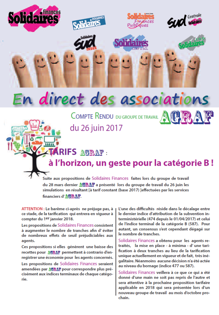 AGRAF – COMPTE RENDU GT du 26 juin 2017