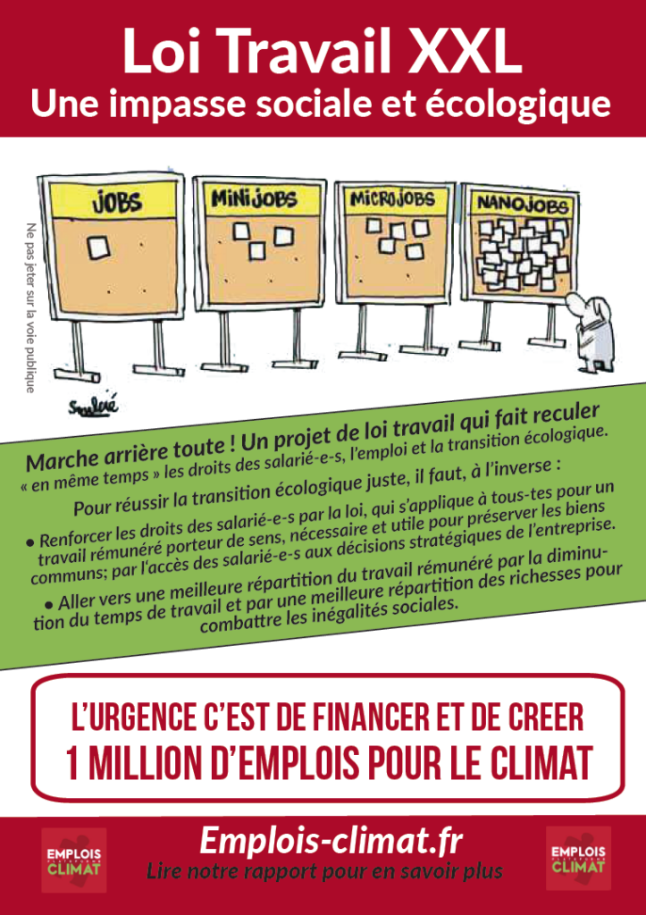 Loi Travail XXL – Une impasse sociale et écologique