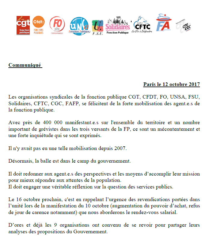 Lire la suite à propos de l’article 10 octobre