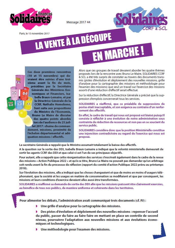 Lire la suite à propos de l’article La Vente à la découpe en marche