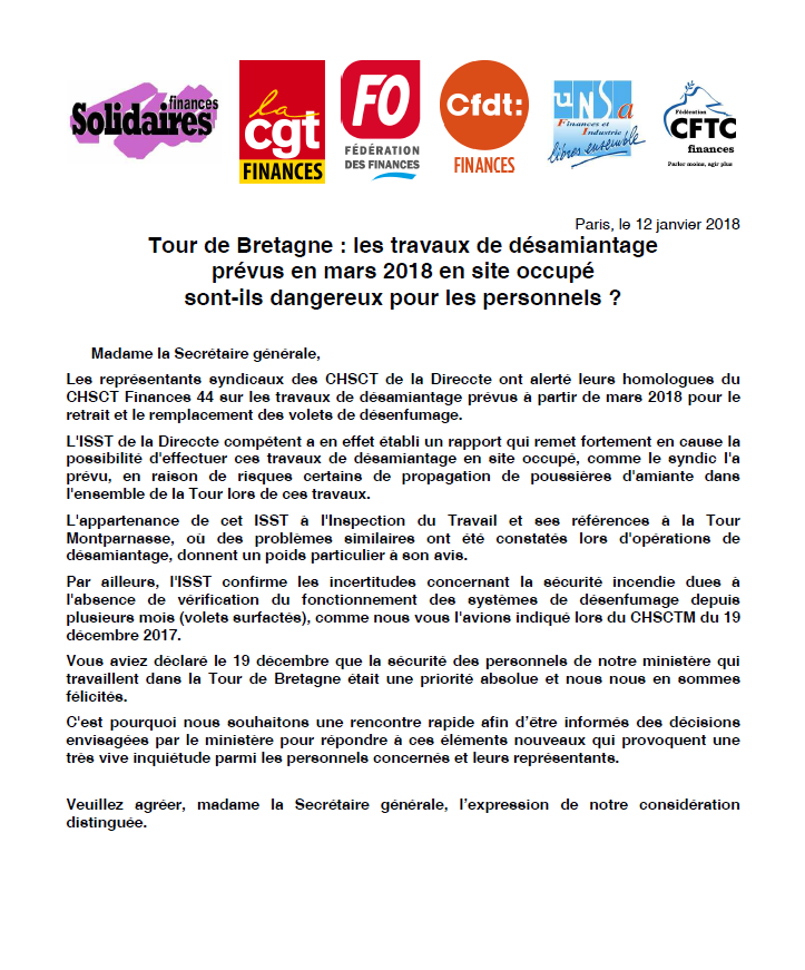 Lire la suite à propos de l’article Tour de Bretagne : Les fédérations s’adressent à la secrétaire générale.