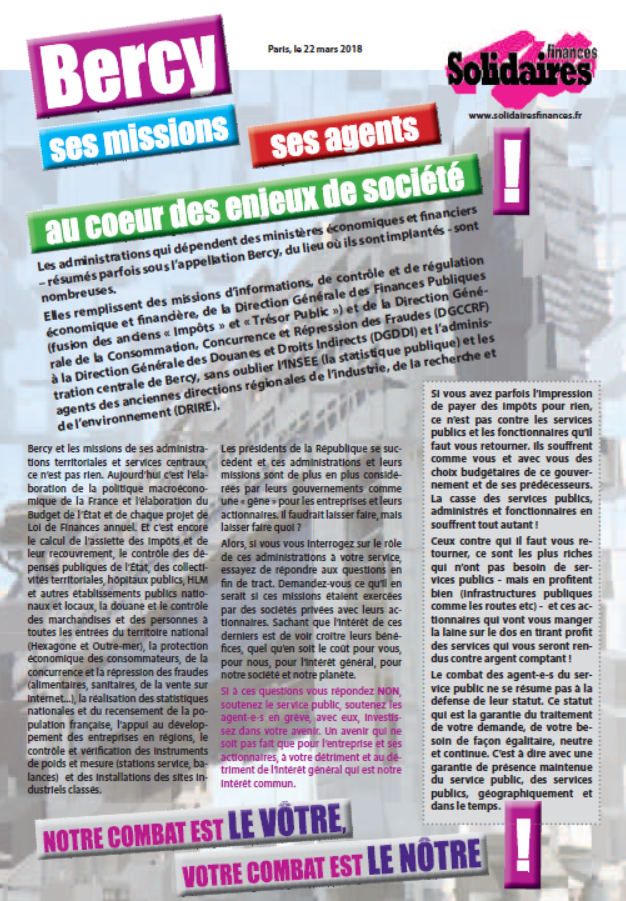 Lire la suite à propos de l’article 22 mars : Bercy ses missions, ses agents au cœur des enjeux de société