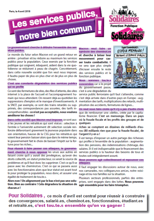 Lire la suite à propos de l’article Les services publics, notre bien commun !