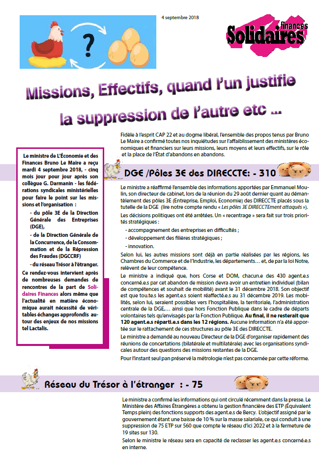 Lire la suite à propos de l’article Nouvel Affaiblissement de Bercy  !