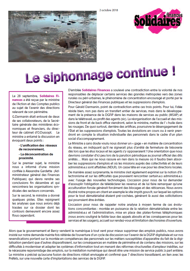 Lire la suite à propos de l’article Audience avec G. Darmanin
