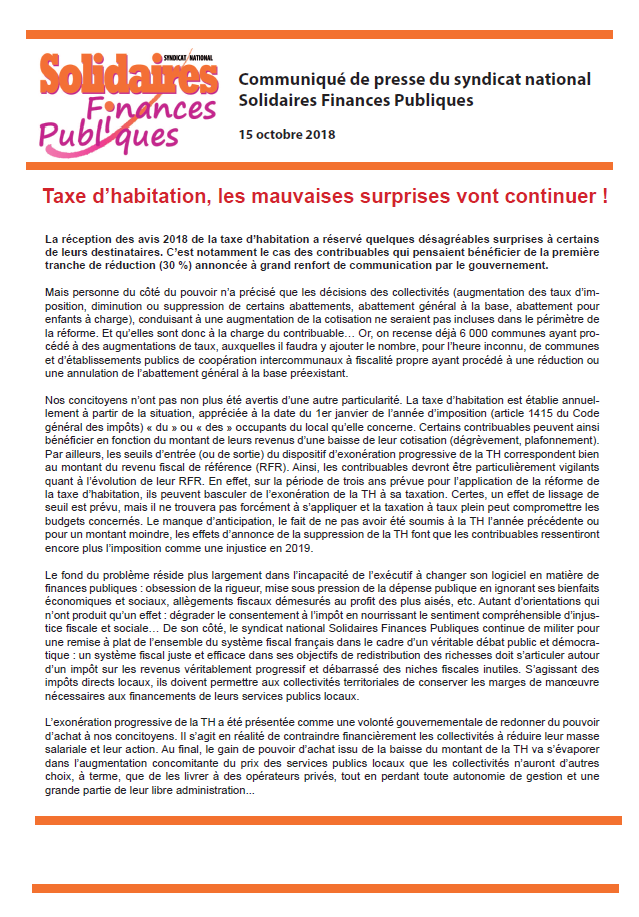 Lire la suite à propos de l’article Taxe d’habitation les mauvaises surprises vont continuer
