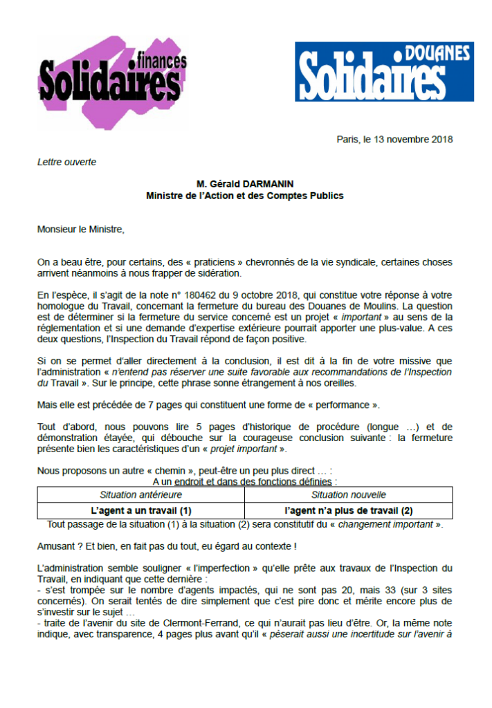 Lettre ouverte à Gérald Darmanin