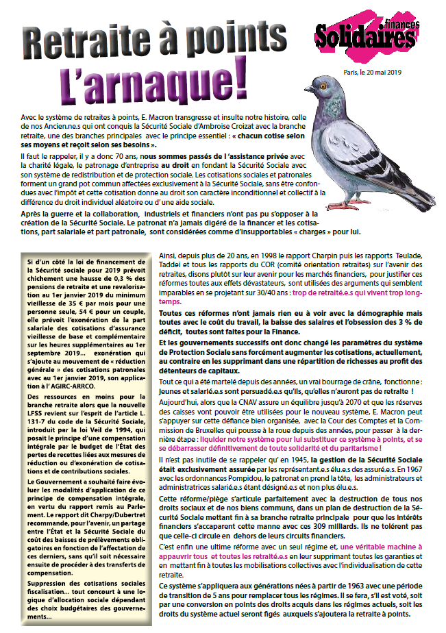 Lire la suite à propos de l’article Retraite à points L’arnaque ! (2)