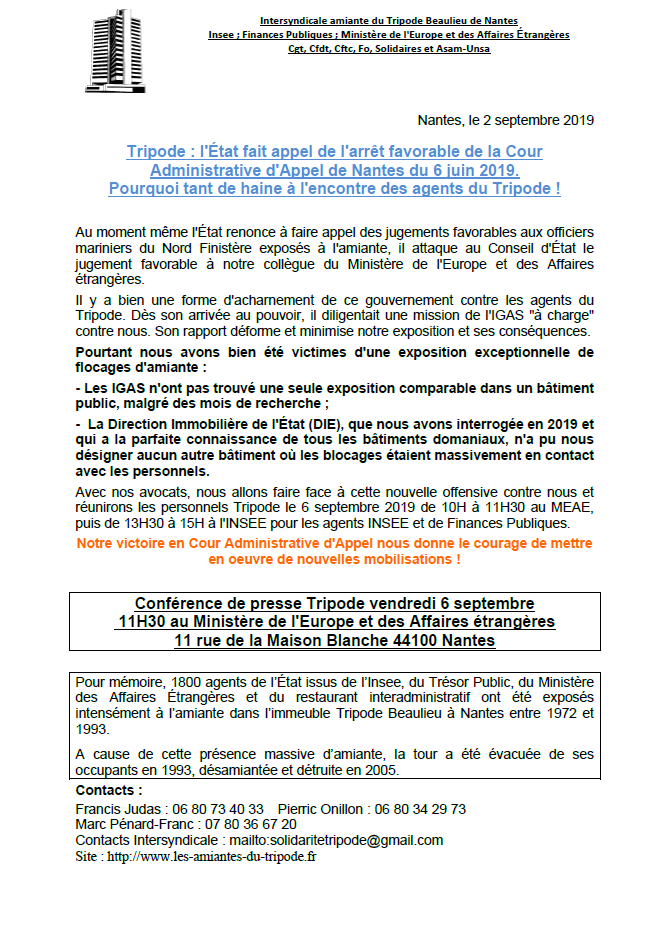 Lire la suite à propos de l’article Pourquoi tant de haine à l’encontre des agents du Tripode !