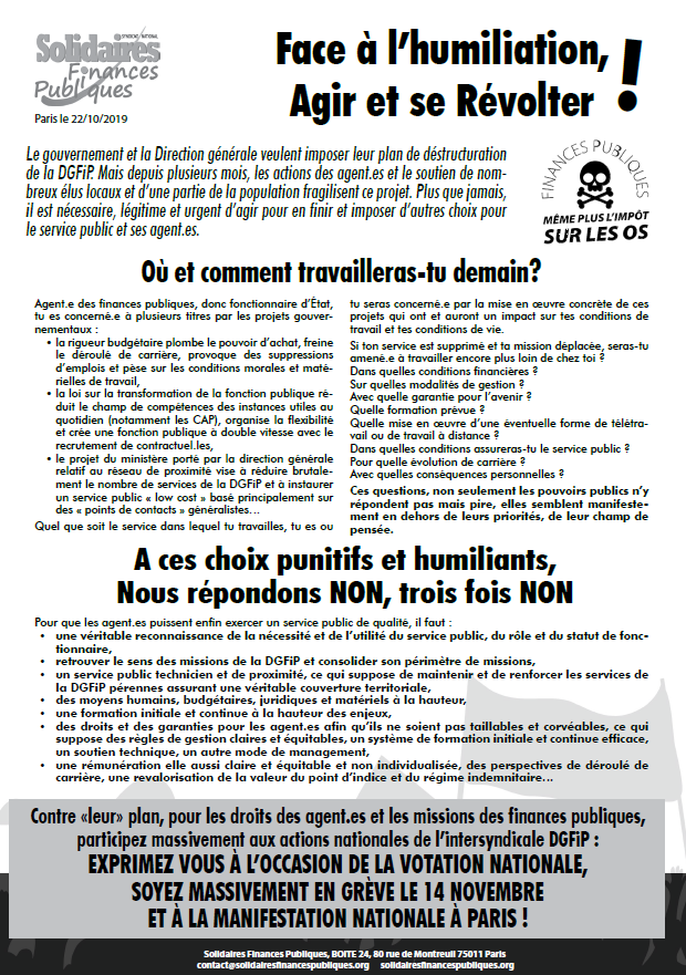 Lire la suite à propos de l’article Face à l’humiliation, Agir et se Révolter.