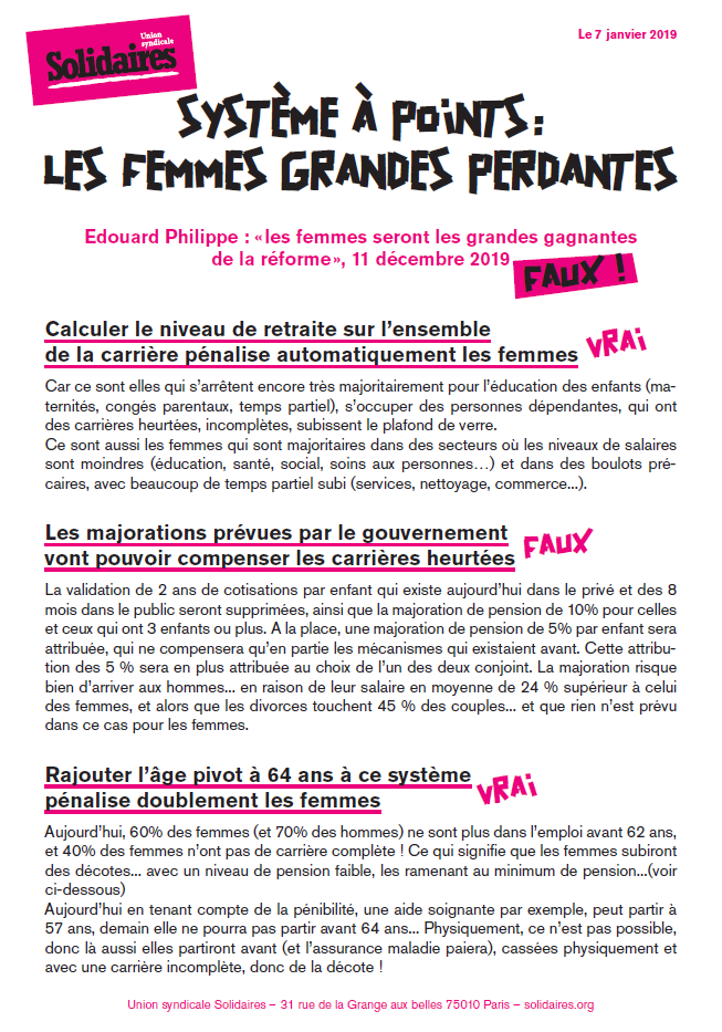 Lire la suite à propos de l’article Retraites : Les femmes grandes perdantes.