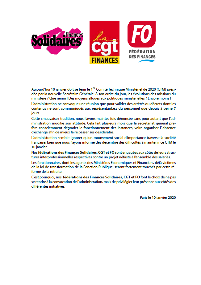 Lire la suite à propos de l’article CTM les raisons de notre absence !