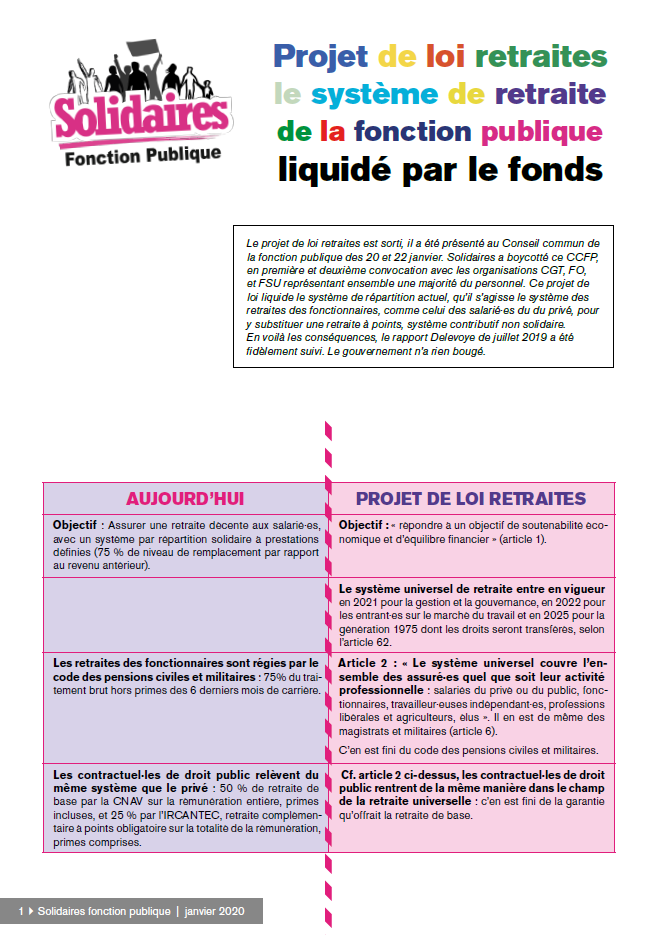 Lire la suite à propos de l’article le système de retraite de la fonction publique liquidé par le fonds.