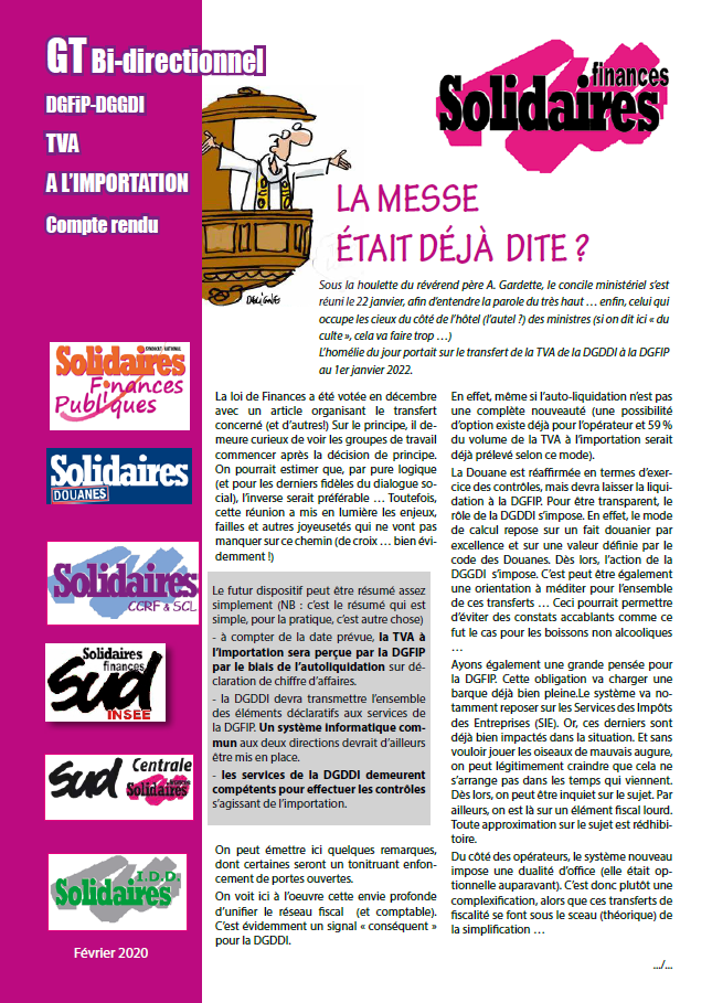 Lire la suite à propos de l’article TVA à l’importation : la  messe était déjà dite ? !