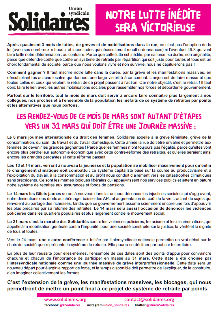Lire la suite à propos de l’article MARS et ÇA REPART de plus FORT !