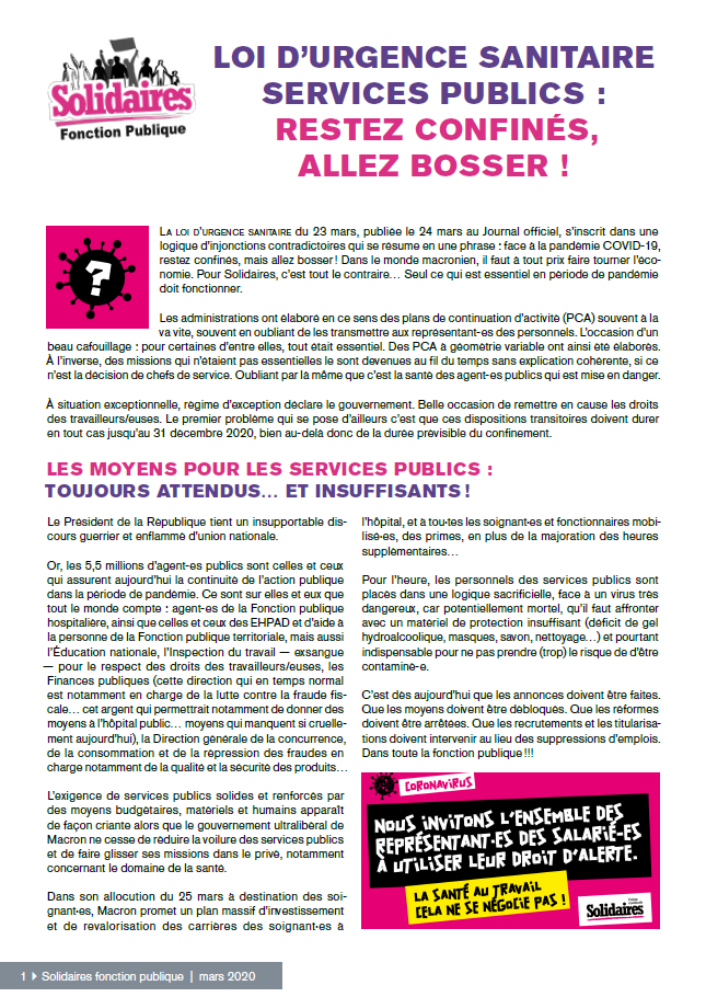 Lire la suite à propos de l’article Injonctions contradictoires !