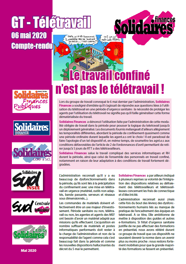 Lire la suite à propos de l’article Le travail confiné ce n’est pas du télétravail !