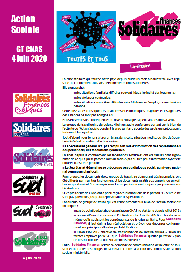 Lire la suite à propos de l’article L’Action Sociale plus que jamais une nécessité !