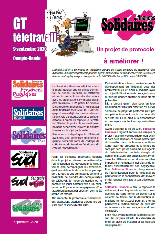 Lire la suite à propos de l’article Télétravail : un projet à améliorer !