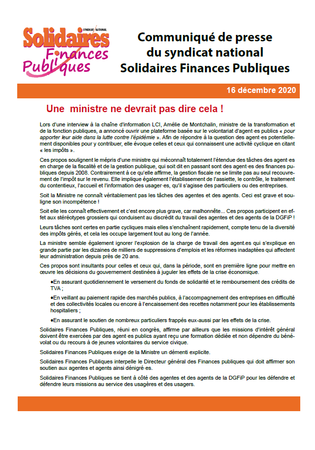 Lire la suite à propos de l’article Une ministre ne devrait pas dire cela !