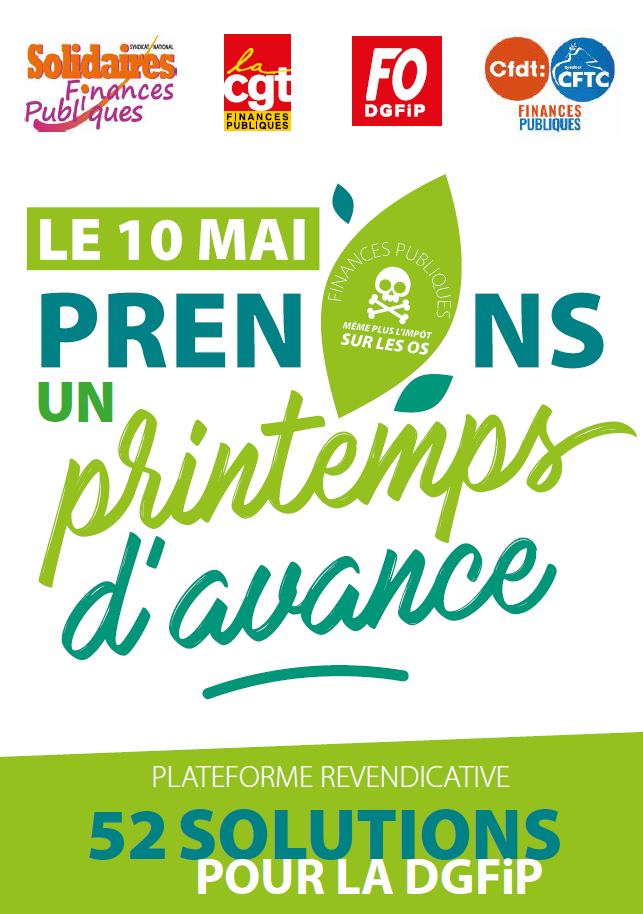 Lire la suite à propos de l’article DGFIP: 10 mai toutes et tous grévistes !