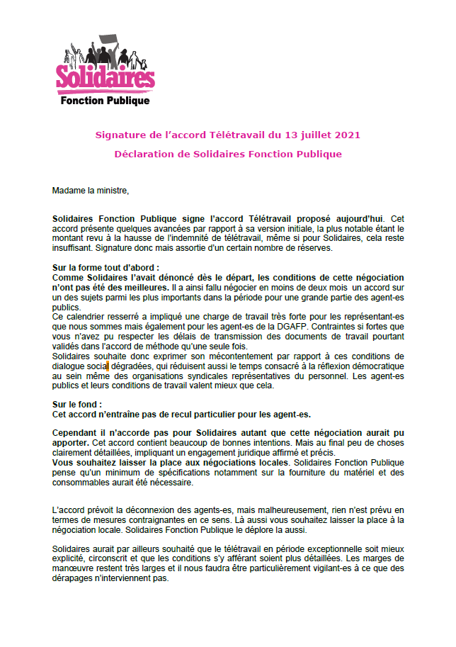 Lire la suite à propos de l’article Télétravail