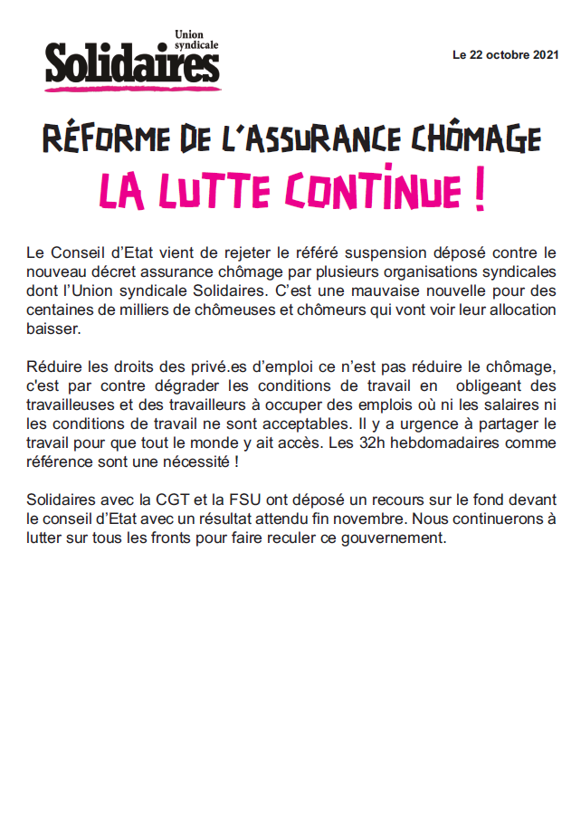 Lire la suite à propos de l’article Réduire les droits des privé.es d’emploi ce n’est pas réduire le chômage