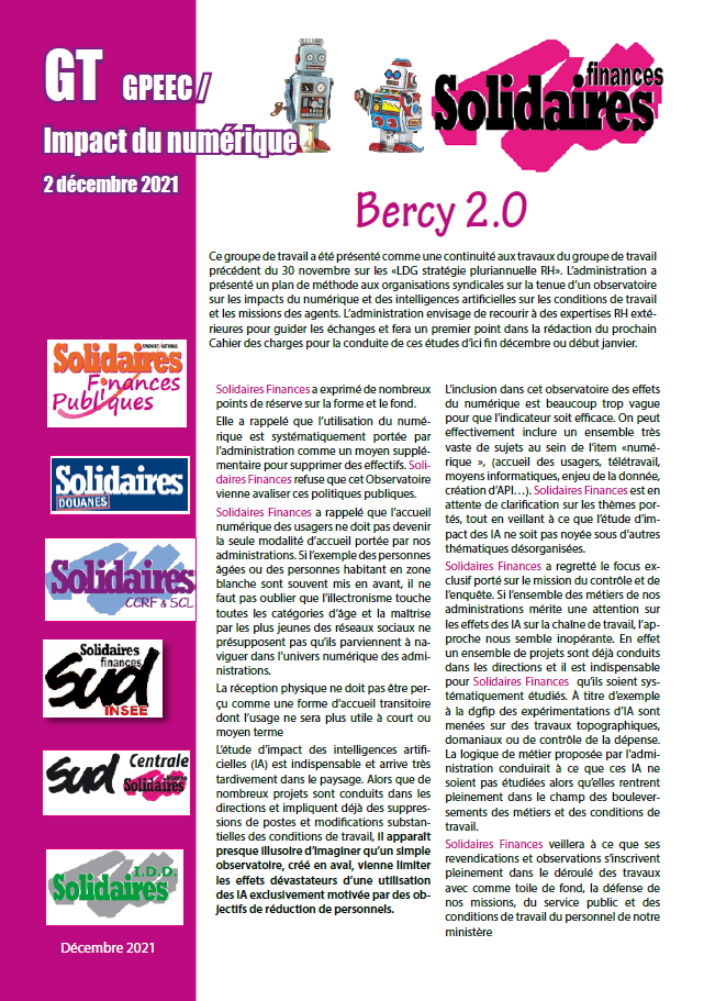 Lire la suite à propos de l’article Bercy 2.0
