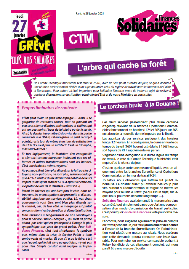 Lire la suite à propos de l’article 25 janvier 2022: CTM  Douane