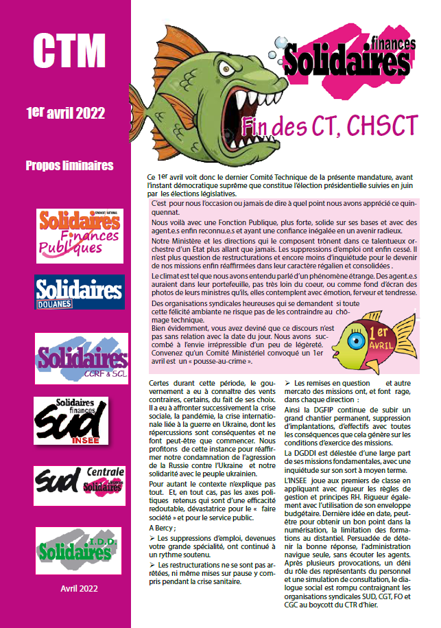 Lire la suite à propos de l’article Fin des CT et CHSCT !