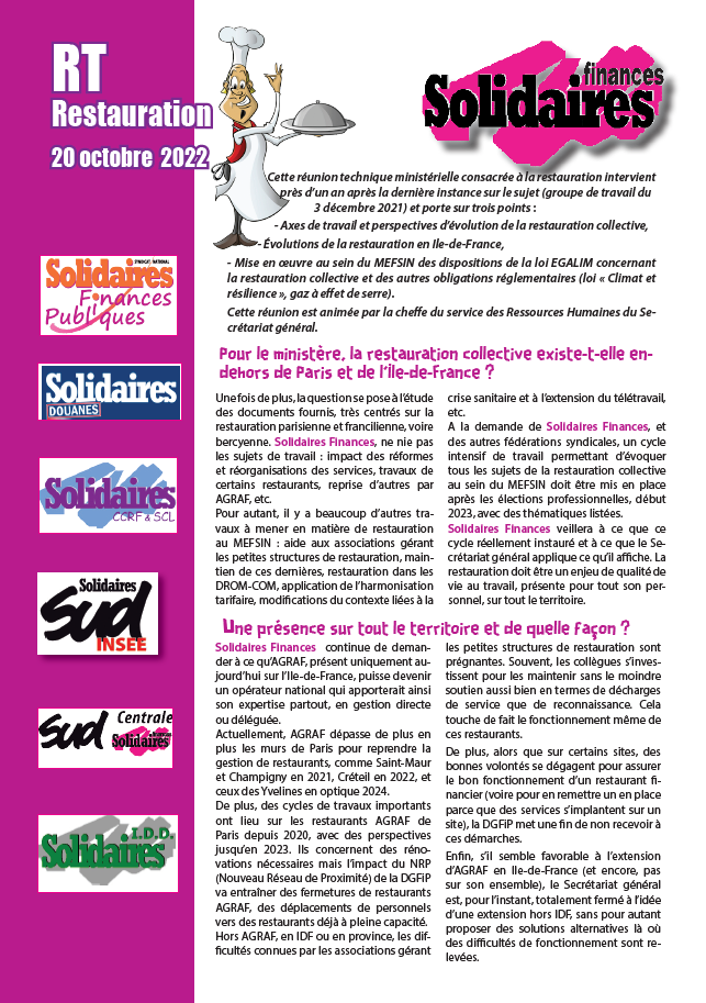 Lire la suite à propos de l’article Quel avenir pour la restauration ?