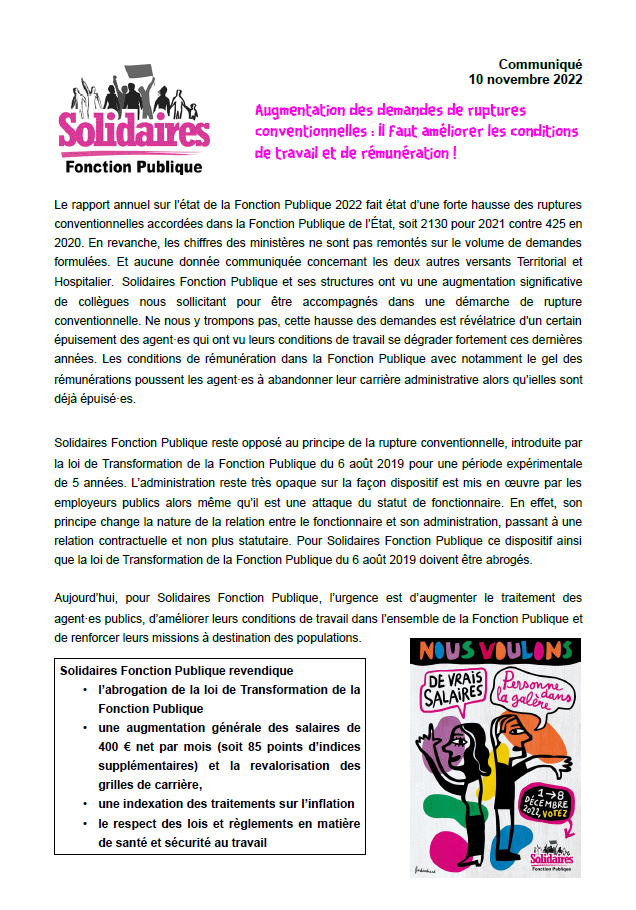 Lire la suite à propos de l’article Rupture conventionnelle fausse bonne solution ! bises