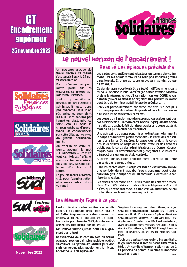 Lire la suite à propos de l’article Encadrement supérieur : Nouvel horizon !