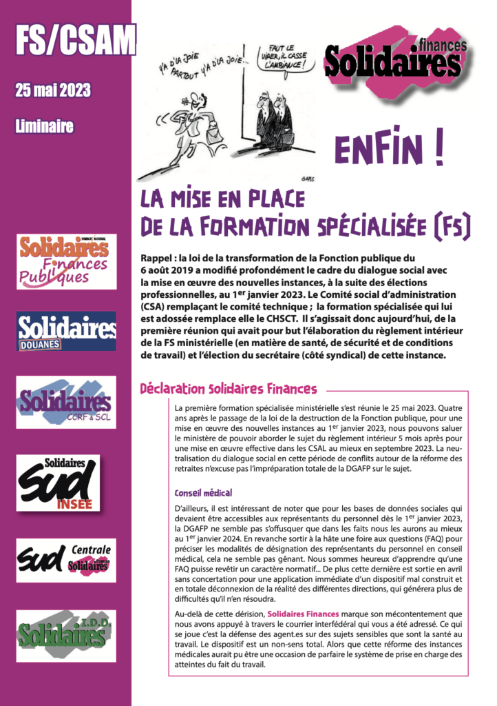 CSAM du 25 mai 2023.