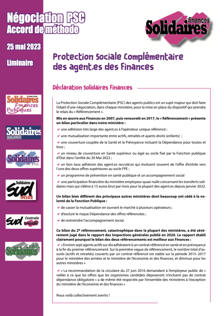 Lire la suite à propos de l’article Protection sociale complémentaire : Premier groupe de travail  pour un enjeu essentiel !