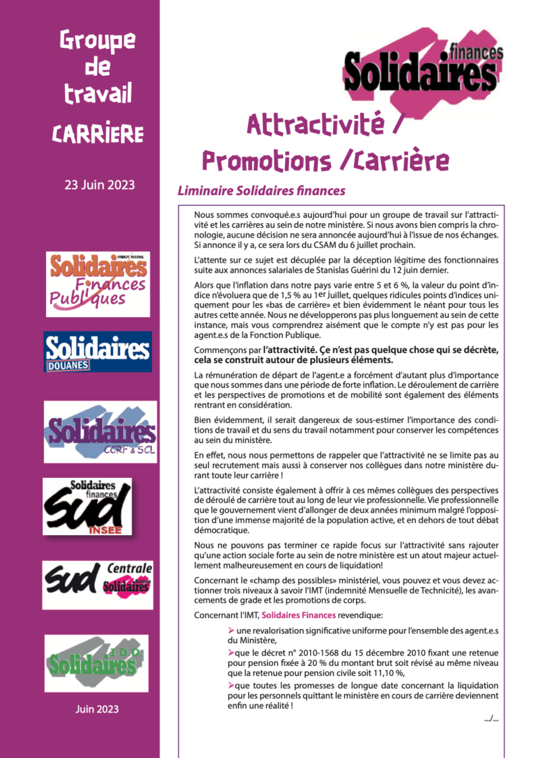 Lire la suite à propos de l’article Attractivité,  Carrière et promotions  un défi à relever !