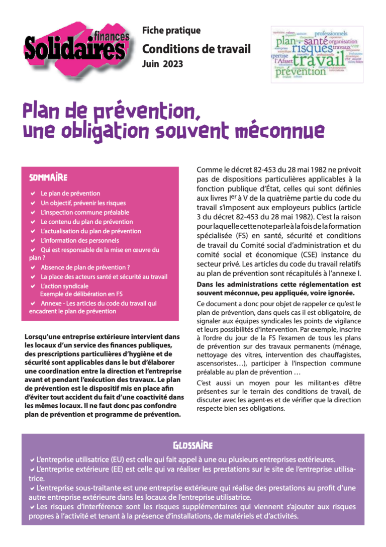 Lire la suite à propos de l’article Plan de prévention, : Une obligation souvent méconnu.