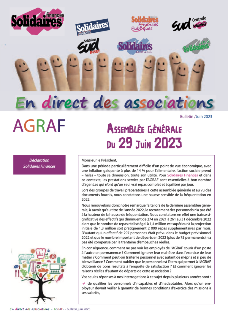 Lire la suite à propos de l’article AG AGRAF du 29 juin