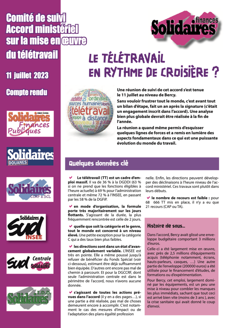 Lire la suite à propos de l’article Télétravail : Un an après ou en est-ou ?