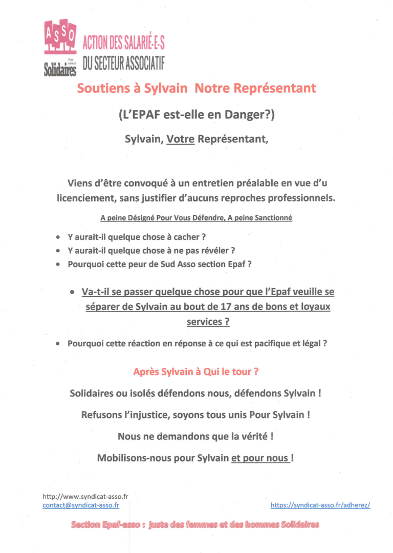 Lire la suite à propos de l’article Que se passe t-il à EPAF ?